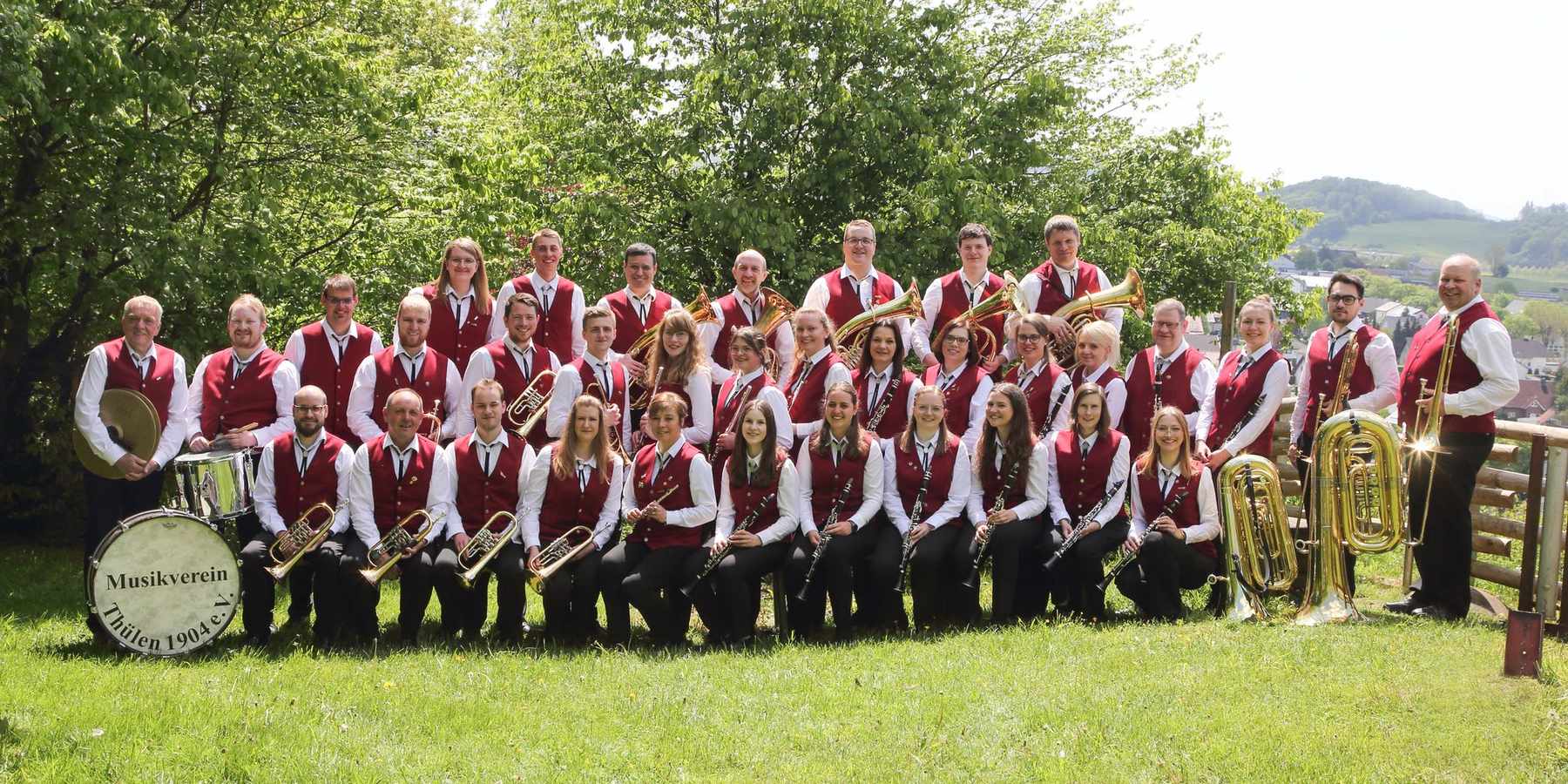 Der Musikverein Thülen in Vereinskleidung