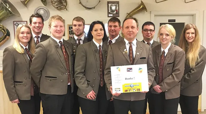 Der Vorstand des Musikvereins nach der Generalversammlung 2017